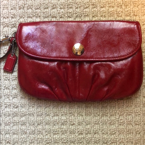 Coach Handbags - Coach red Patton clutch